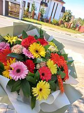Букет цветов из:  Герберы #REPLACE_PRED# Шарапово